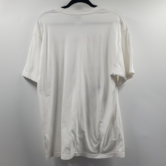 Adidas Multicolor Big Logo Graphic Tee Shirt White - Picture 3 of 5